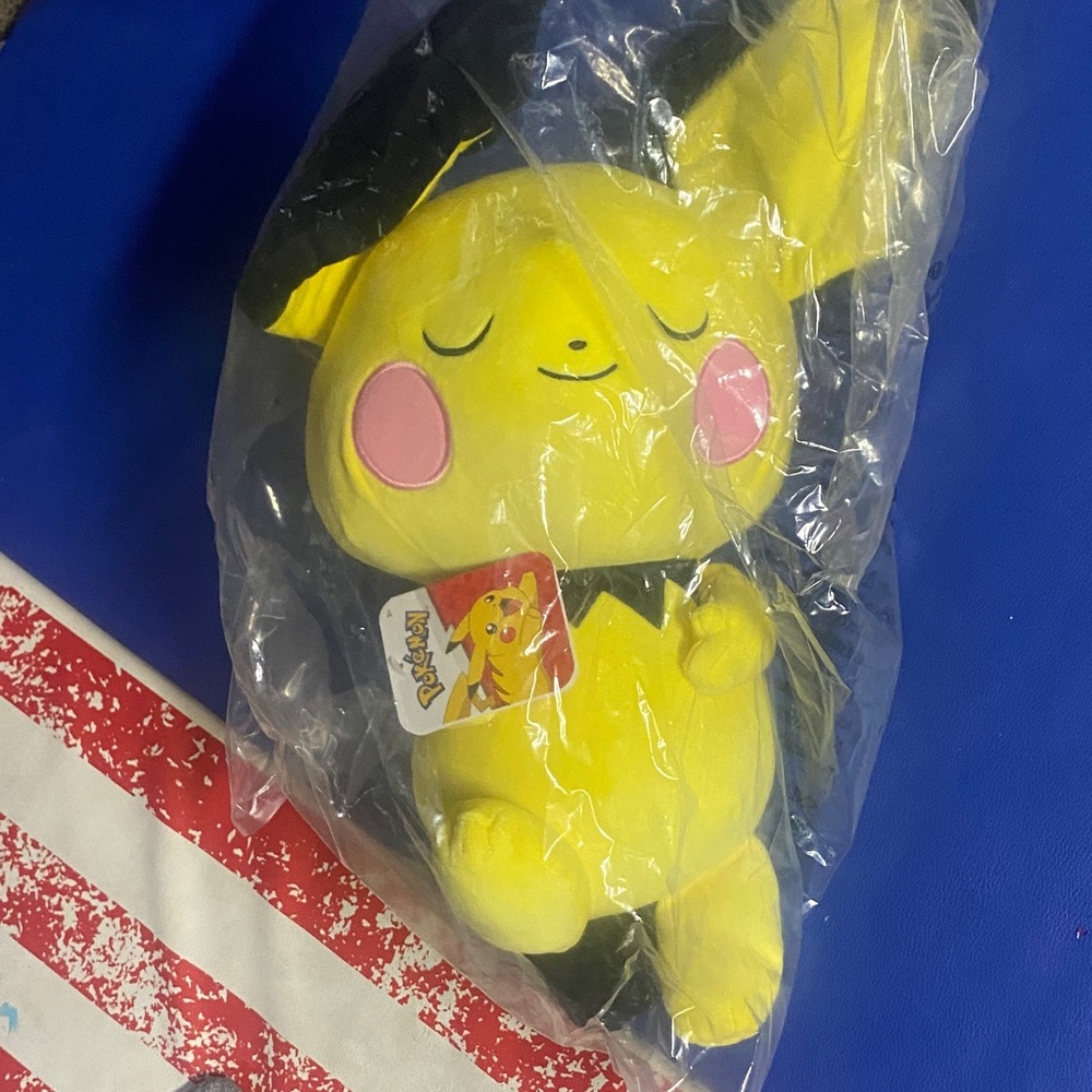 Pokemon Yellow Pichu Plush with Pink Cheeks